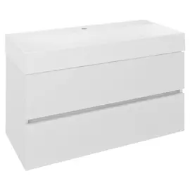 SAPHO ODETTA mosdótartó szekrény, 95x50x43,5cm, fényes fehér (DT100-3030)