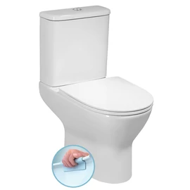 Sapho BRUCKNER DARIO monoblokkos WC, alsó/hátsó kifolyású, ülőke nélkül, duálgombos öblítőmechanikával (201.431.4)