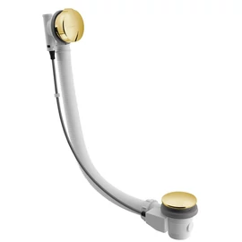 SAPHO POLYSAN kád le- és túlfolyó, automata, 775mm, dugó átm:72mm, arany (71681G)