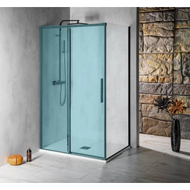 SAPHO POLYSAN ALTIS LINE BLACK oldalfal, 900mm, fekete, transzparent üveg (AL6012B)