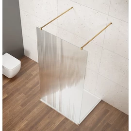 Sapho VARIO GOLD Szabadon álló zuhanyfal merőleges merevítőkkel, nordic üveg, 800mm (GX1580-04)