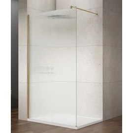 Sapho VARIO GOLD Fix zuhanyfal, fali profillal, merőleges merevítő nélkül, nordic üveg, 900mm (GX1590-08) Sapho VARIO GOLD Fix zuhanyfal, fali profillal, merőleges merevítő nélkül, nordic üveg, 900mm (GX1590-08)