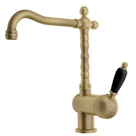 SAPHO KIRKÉ WHITE Mosogató-csaptelep, fehér karral, bronz (KI14NB) SAPHO KIRKÉ WHITE Mosogató-csaptelep, fehér karral, bronz (KI14NB)