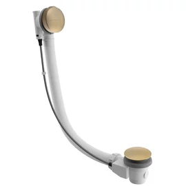 SAPHO POLYSAN kád le- és túlfolyó, automata, 775mm, dugó átm:72mm, matt arany (71681GB)