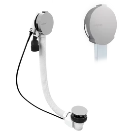 SAPHO POLYSAN kád le- és túlfolyó, kádtöltővel, bovdenes, 1000mm, átm.:72mm, króm (71855)