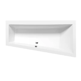 SAPHO POLYSAN ANDRA R aszimmetrikus kád, 180x90x45cm, matt fehér (78771.11)