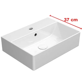 SAPHO GSI KUBE X kerámiamosdó, 50x37cm, rektifikált, ExtraGlaze (94479111)