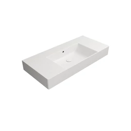 SAPHO GSI KUBE X kerámiamosdó, csiszolt alsó szélekkel, 100x47cm, furat nélkül, matt fehér (94519009) SAPHO GSI KUBE X kerámiamosdó, csiszolt alsó szélekkel, 100x47cm, furat nélkül, matt fehér (94519009)