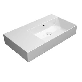 SAPHO GSI KUBE X kerámiamosdó, Extraglaze, 80x47cm, furat nélkül (9457011)