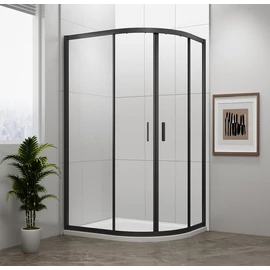 SAPHO POLYSAN EASY LINE BLACK íves zuhanykabin, 1200x900mm, matt fekete profil/transzparent üveg (EL2715B) SAPHO POLYSAN EASY LINE BLACK íves zuhanykabin, 1200x900mm, matt fekete profil/transzparent üveg (EL2715B)