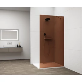 SAPHO ESCA WHITE MATT Walk-in zuhanyfal, falra szerelhető, barna üveg, 1100mm (ES1511-03) SAPHO ESCA WHITE MATT Walk-in zuhanyfal, falra szerelhető, barna üveg, 1100mm (ES1511-03)