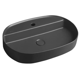SAPHO INFINITY OVAL kerámiamosdó, 60x40cm, antracit (10NF65060-2C) SAPHO INFINITY OVAL kerámiamosdó, 60x40cm, antracit (10NF65060-2C)