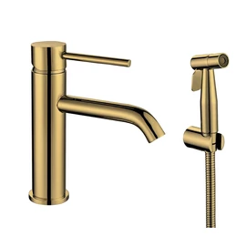 SAPHO RHAPSODY mosdócsaptelep, bidé zuhannnyal, gégecsővel, vízbekötés nélkül, matt arany (1209-09GB) SAPHO RHAPSODY mosdócsaptelep, bidé zuhannnyal, gégecsővel, vízbekötés nélkül, matt arany (1209-09GB)