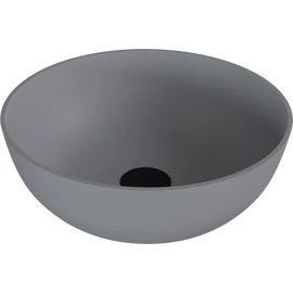SAPHO BANERA ROUND öntöttmárvány mosdó, átm:39cm, matt szürke (14337.31)
