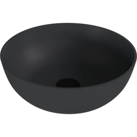 SAPHO BANERA ROUND öntöttmárvány mosdó, átm:39cm, matt antracit (14337.51)