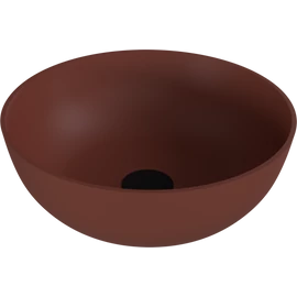 SAPHO BANERA ROUND öntöttmárvány mosdó, átm:39cm, matt barna (14337.71)