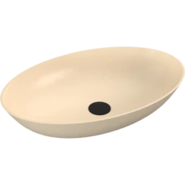 SAPHO BANERA OVAL öntöttmárvány mosdó, 60x40cm, matt bézs (14397.81)