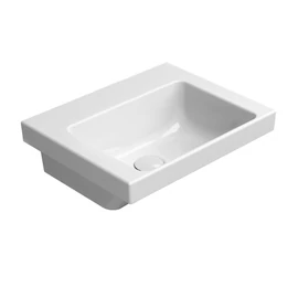 SAPHO GSI NORM kerámiamosdó, 42x34cm, furat nélkül, ExtraGlaze, fehér (8685011)