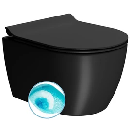 SAPHO GSI PURA fali WC, Swirlflush, 35x46cm, dual-matt fekete (880226)