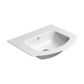 SAPHO GSI PURA kerámiamosdó, 52x44cm, furat nélkül, ExtraGlaze (8830011)