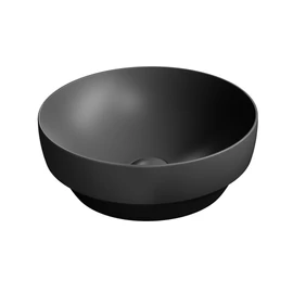 SAPHO GSI PURA kerámiamosdó, pultra helyezhető, átm:40cm, matt fekete (884626)