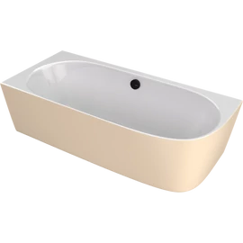 SAPHO POLYSAN SUSSI L szabadonálló kád, 159,5x70,5x50cm, fehér/matt bézs (90191L.82)