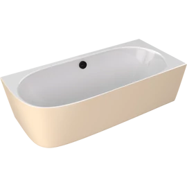 SAPHO POLYSAN SUSSI R szabadonálló kád, 159,5x70,5x50cm, fehér/matt bézs (90191R.82)