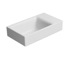 SAPHO GSI NUBES kerámiamosdó, 40x23cm, furat nélkül, jobbos/balos, matt fehér (9636009)