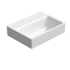 SAPHO GSI NUBES kerámiamosdó, 36x28cm, retifikált, furat nélkül, ExtraGlaze (96389011)
