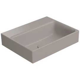 SAPHO GSI NUBES kerámiamosdó, 40x32cm, retifikált, furat nélkül, matt tortora (96849005)