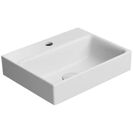 SAPHO GSI NUBES kerámiamosdó, 40x32cm, retifikált, matt fehér (96849109)