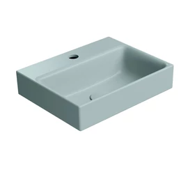 SAPHO GSI NUBES kerámiamosdó, 40x32cm, retifikált, matt jégkék (96849115)