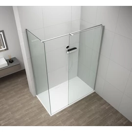 SAPHO PAX zuhanyoszlop zuhanyszettel, fejzuhannyal és csapteleppel, fekete (XA139/15)