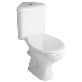 SAPHO AQUALINE CLIFTON sarok kombi WC alsó/hátsó kifolyású, tartállyal, ülőke nélkül 36,7x74,7cm (FS1PK)