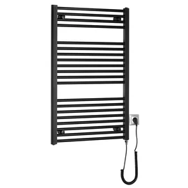 SAPHO AQUALINE DIRECT-E elektromos fürdőszobai radiátor fűtőpatronnal, egyenes, 600x960mm, 400W, fekete (ILE96TB) SAPHO AQUALINE DIRECT-E elektromos fürdőszobai radiátor fűtőpatronnal, egyenes, 600x960mm, 400W, fekete (ILE96TB)