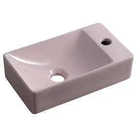 SAPHO SMALL MARGITHA kerámiamosdó, 38x22cm, jobbos, rózsaszín (MGT38222)