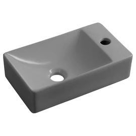 SAPHO SMALL MARGITHA kerámiamosdó, 38x22cm, jobbos, szürke (MGT3822GR)