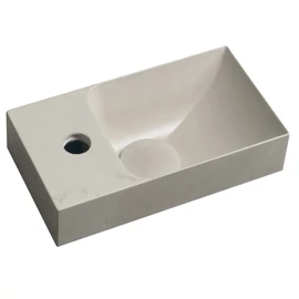 SAPHO PICCOLINO betonmosdó, 30,8x10x17cm, balos, homok (PK30014)
