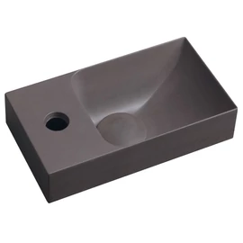 SAPHO PICCOLINO betonmosdó, 30,8x10x17cm, balos, sötét barna (PK30015)