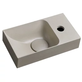 SAPHO PICCOLINO betonmosdó, 30,8x10x17cm, jobbos, homok (PK30514)