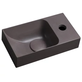 SAPHO PICCOLINO betonmosdó, 30,8x10x17cm, jobbos, sötét barna (PK30515)