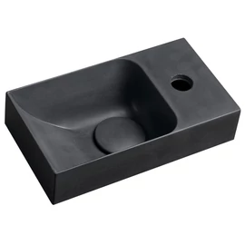 SAPHO PICCOLINO betonmosdó, 30,8x10x17cm, jobbos, antracit (PK30516)