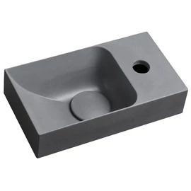 SAPHO PICCOLINO betonmosdó, 30,8x10x17cm, jobbos, szürke (PK30517)