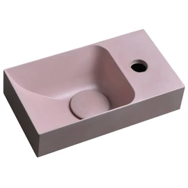 SAPHO PICCOLINO betonmosdó, 30,8x10x17cm, jobbos, rózsaszín (PK30521)