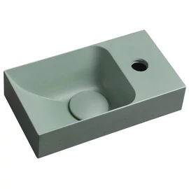SAPHO PICCOLINO betonmosdó, 30,8x10x17cm, jobbos, zöld (PK30523)
