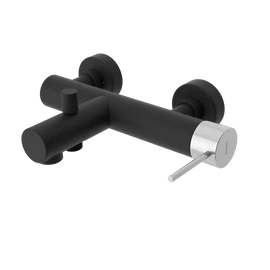 SAPHO ULTRASAN fali kádtöltő csaptelep, matt fekete/króm (UT010VBC) SAPHO ULTRASAN fali kádtöltő csaptelep, matt fekete/króm (UT010VBC)