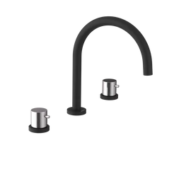 SAPHO ULTRASAN álló mosogatócsaptelep, matt fekete/króm (UT017VBC)