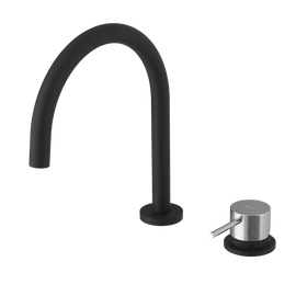 SAPHO ULTRASAN álló mosogatócsaptelep, matt fekete/króm (UT019VBC)