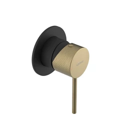 SAPHO ULTRASAN falbasüllyesztett csaptelep, 1-irányú, matt fekete/matt arany (UT041VBG)