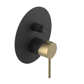 SAPHO ULTRAMIX falbasüllyesztett csaptelep, 2-irányú, matt fekete/matt arany (UT042BG) SAPHO ULTRAMIX falbasüllyesztett csaptelep, 2-irányú, matt fekete/matt arany (UT042BG)